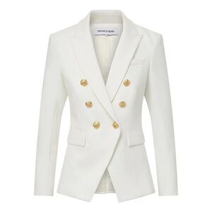 Veronica Beard miller Dickey Jacket blazer 10 nwt off white linen blend $695